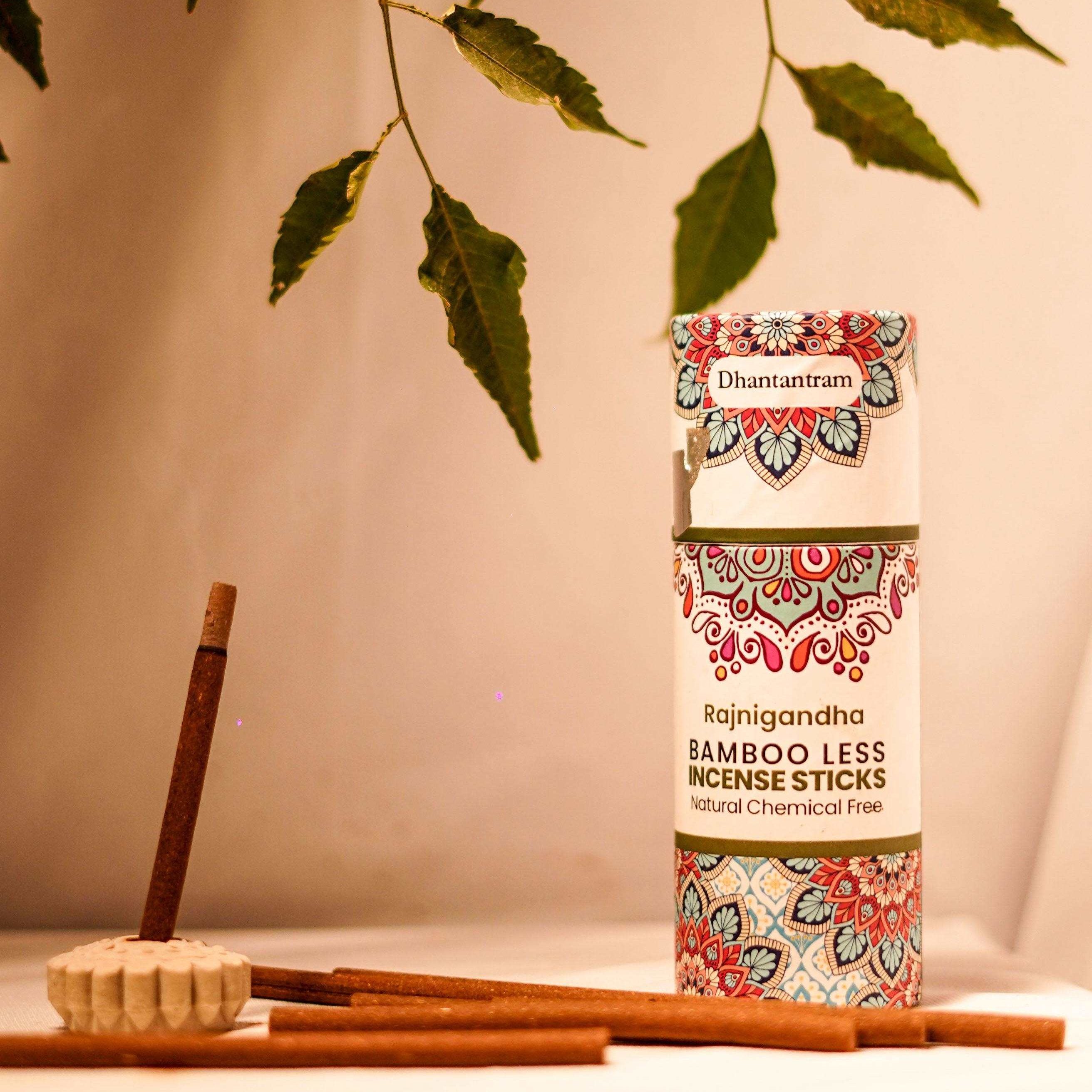Premium Rajnigandha Flower Bamboo less Incense Stick Dhantantram