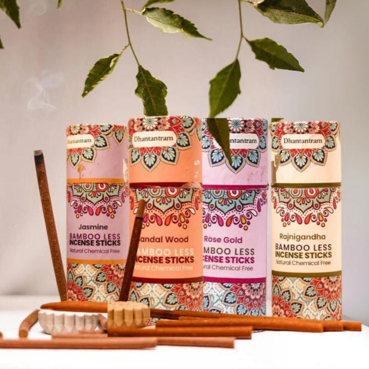 Premium Flower Bamboo less Incense Stick Bundle Dhantantram